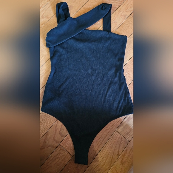 NWOT Lulus Black Thong‎ Bodysuit - Picture 1 of 3